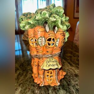 Clayworks Blue Sky
Tea Light Burner Holder
"Carrots Condos" - 9"